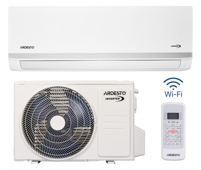 Кондиціонер Ardesto ACM-09INV-R32-WF-AG-S 25м2 інвертор 9000BTU
